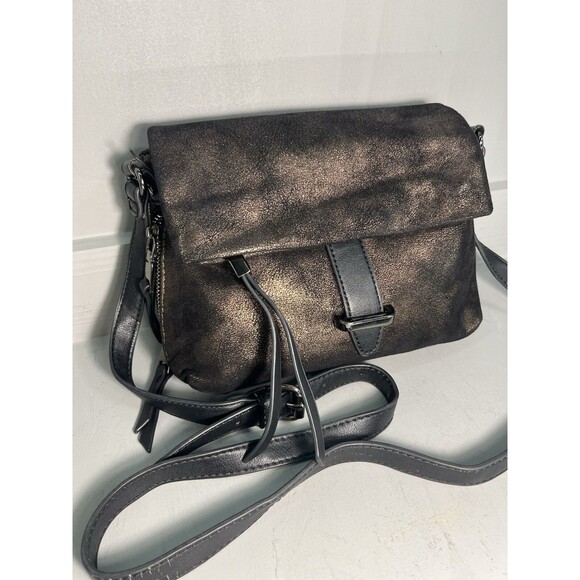 Women’s Youmi K Brown Expandable Crossbody Shoulder Handbag - Picture 3 of 8